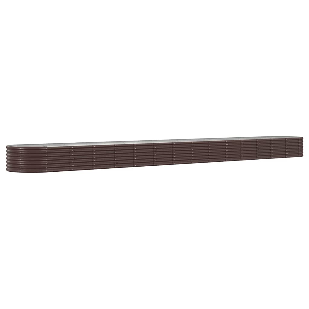 Garden Raised Bed | Brown | Powder-coated steel | Large | Durable