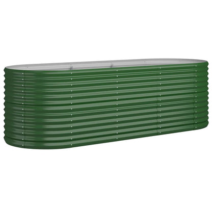 Garden Raised Bed | Green | Powder-coated steel | Extra Large | Tough