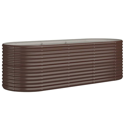 Garden Raised Bed | Brown | Powder-coated steel | Large