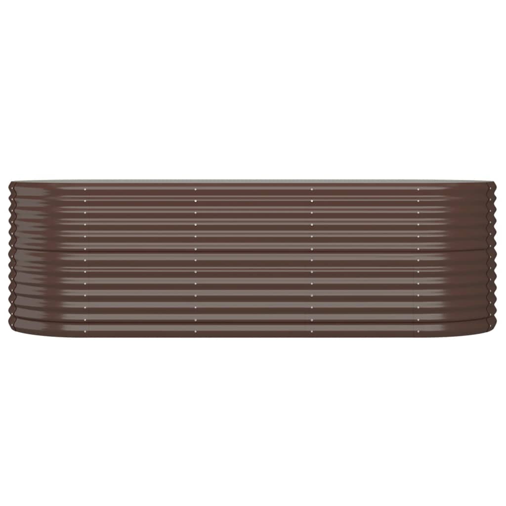 Garden Raised Bed | Brown | Powder-coated steel | Large