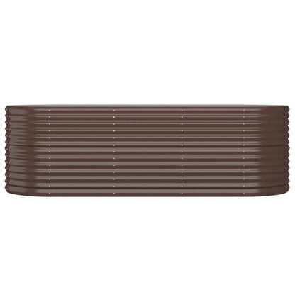 Garden Raised Bed | Brown | Powder-coated steel | Large