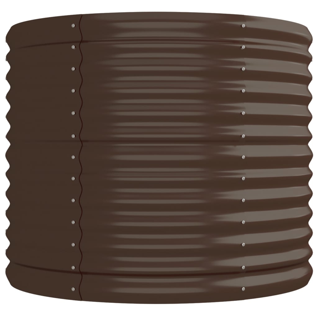 Garden Raised Bed | Brown | Powder-coated steel | Large