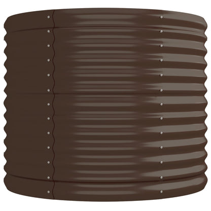 Garden Raised Bed | Brown | Powder-coated steel | Large