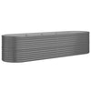 Garden Raised Bed Powder-coated Steel 116.5"x31.5"x26.8" Gray