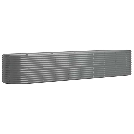Garden Raised Bed | Grey | Powder-coated steel | Large |  Durable