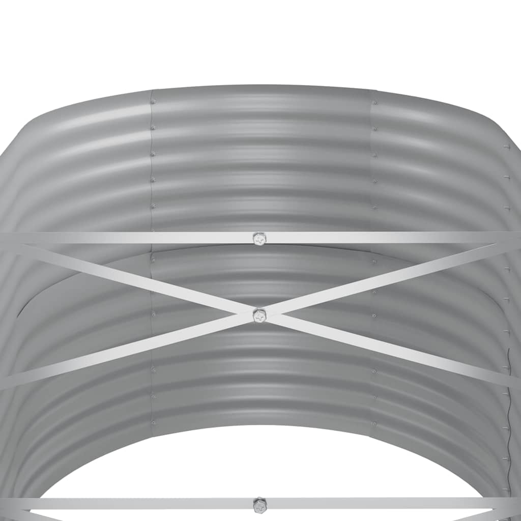 Garden Raised Bed Galvanized Steel 144.9"x31.5"x26.8" Anthracite