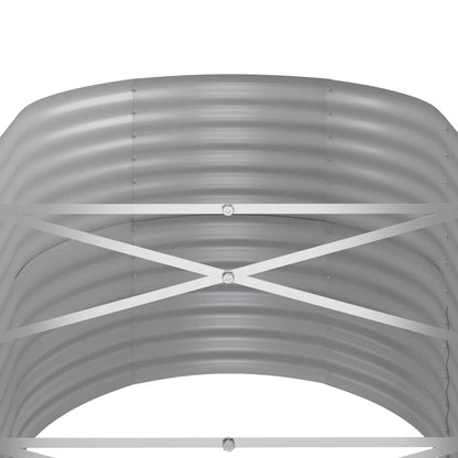 Garden Raised Bed Galvanized Steel 144.9"x31.5"x26.8" Anthracite