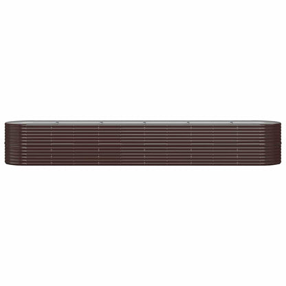 Garden Raised Bed | Brown | Powder-coated Steel | Large | Durable