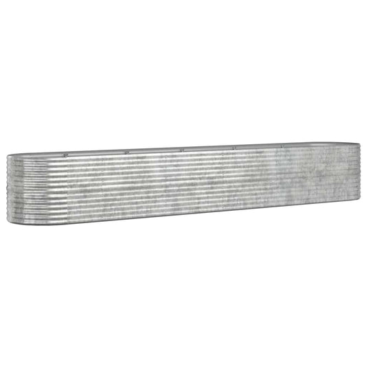 Garden Raised Bed | Silver | Powder-Coated Steel | Large
