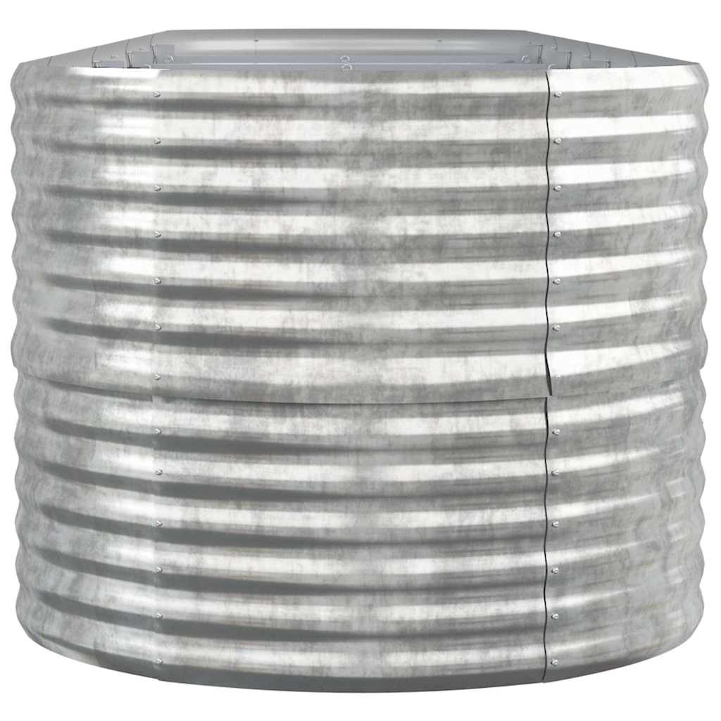 Garden Raised Bed | Silver | Powder-Coated Steel | Large