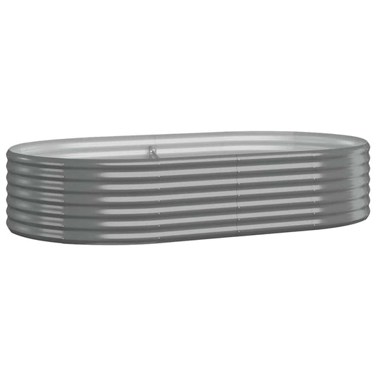 Garden Raised Bed | Grey | Powder-Coated Steel | Medium | Durable