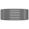 Garden Raised Bed Powder-coated Steel 68.9"x39.4"x14.2" Gray