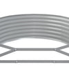 Garden Raised Bed Powder-coated Steel 68.9"x39.4"x14.2" Gray