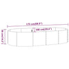 Garden Raised Bed Powder-coated Steel 68.9"x39.4"x14.2" Gray
