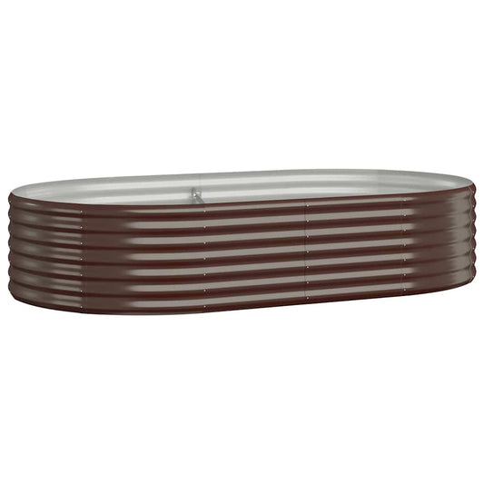Garden Raised Bed | Brown | Powder-coated steel | Large | Durable