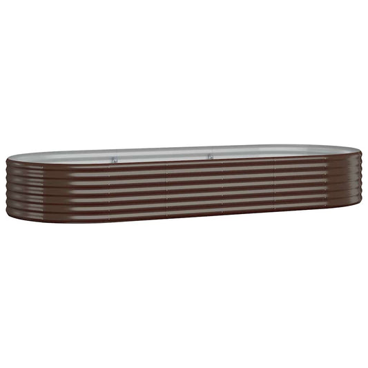 Garden Raised Bed | Brown | Powder-coated steel | Large | Durable
