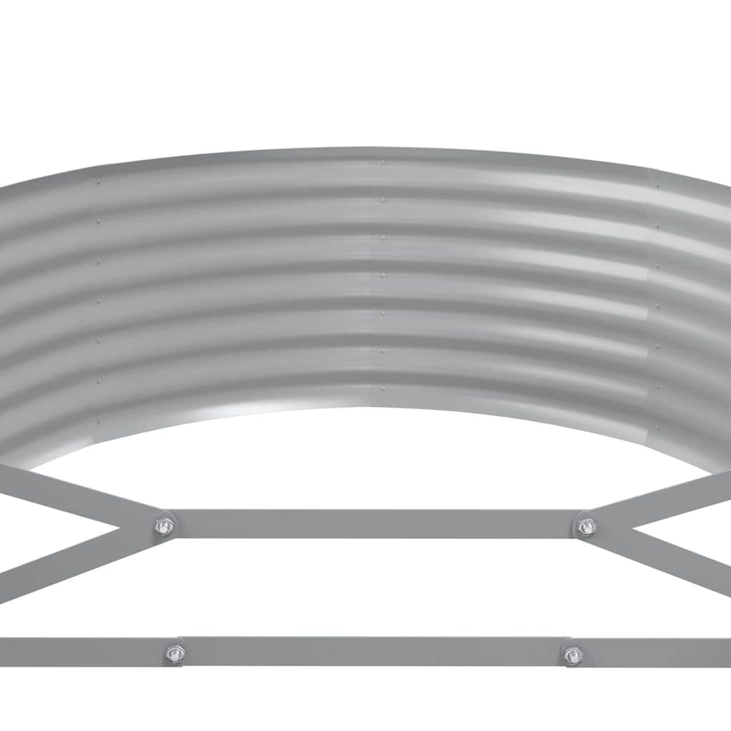 Garden Raised Bed Galvanised Steel 396x100x36 cm Anthracite