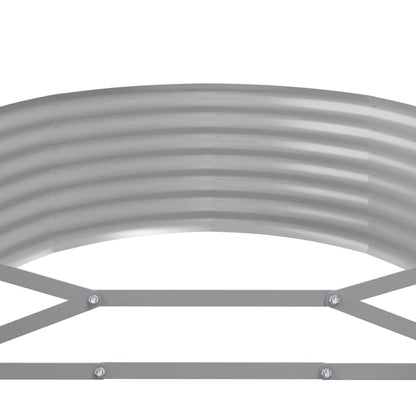 Garden Raised Bed Galvanised Steel 396x100x36 cm Anthracite