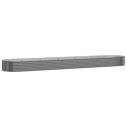 Garden Raised Bed Galvanized Steel 199.6"x39.4"x14.2" Anthracite