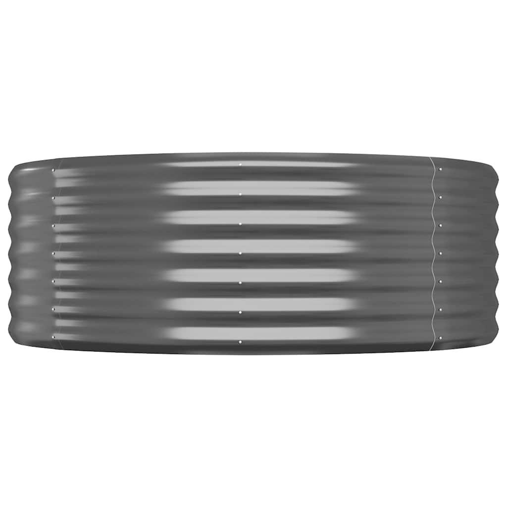 Garden Raised Bed Galvanized Steel 199.6"x39.4"x14.2" Anthracite