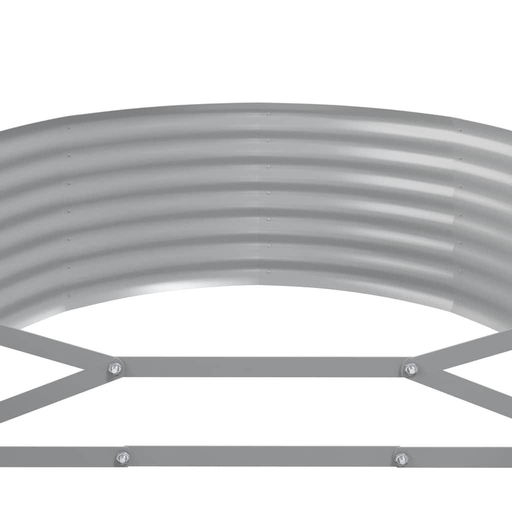 Garden Raised Bed Galvanized Steel 199.6"x39.4"x14.2" Anthracite
