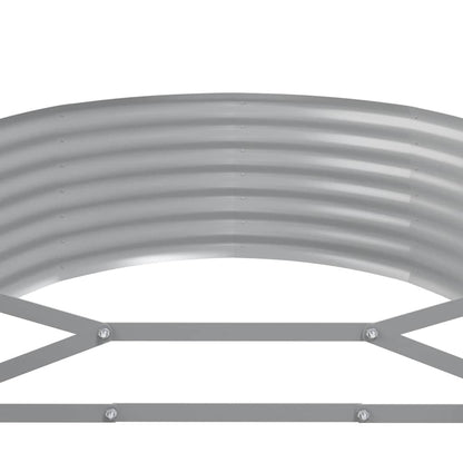 Garden Raised Bed Galvanized Steel 199.6"x39.4"x14.2" Anthracite