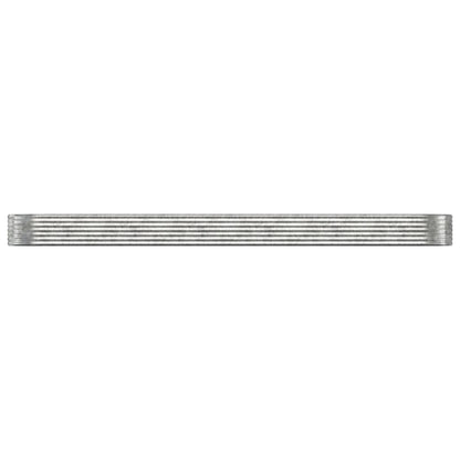 Garden Raised Bed Galvanised Steel 507x100x36 cm Silver