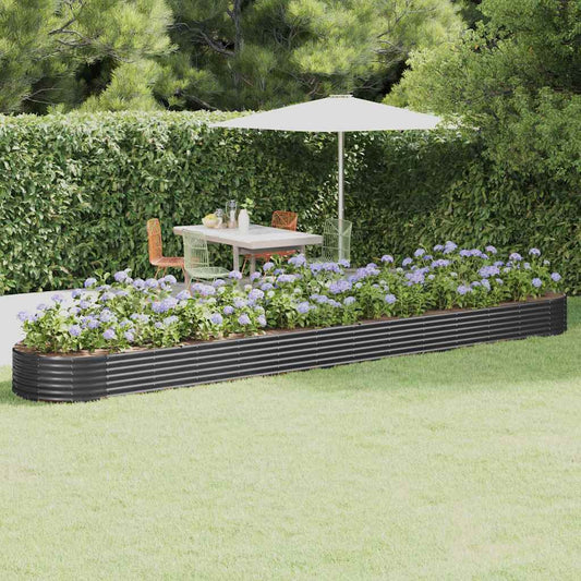 Garden Raised Bed | Anthracite | Powder-coated steel | Extra Long
