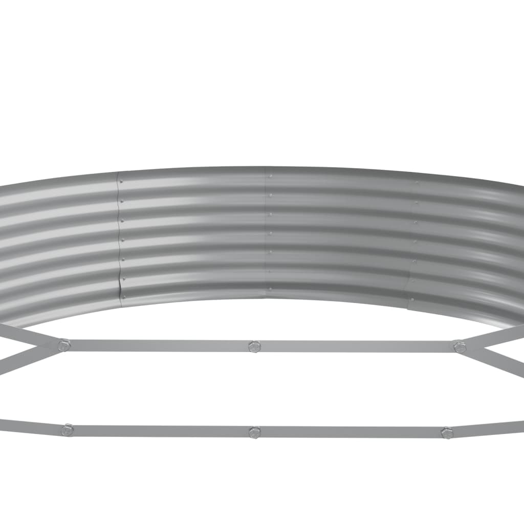 Garden Raised Bed Galvanised Steel 296x140x36 cm Green