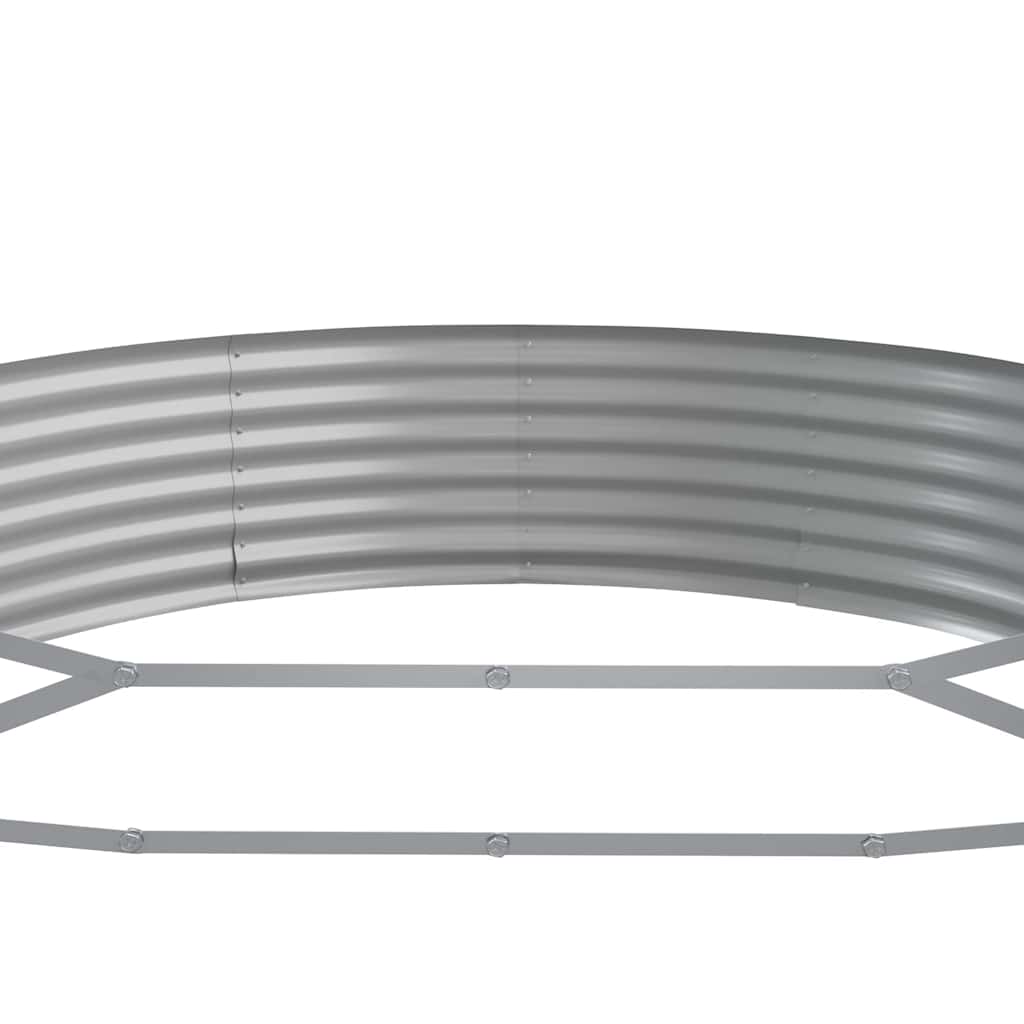 Garden Raised Bed Galvanised Steel 296x140x36 cm Anthracite