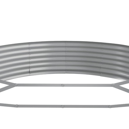 Garden Raised Bed Galvanised Steel 373x140x36 cm Brown
