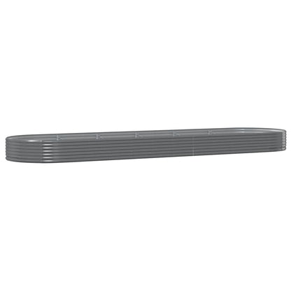 Garden Raised Bed | Grey | Powder-coated steel | Large | Durable