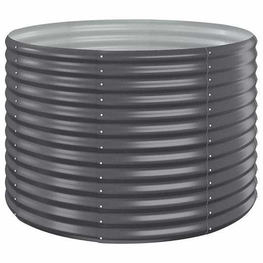 Garden Raised Bed | Anthracite | Powder-coated steel | 100 cm diameter