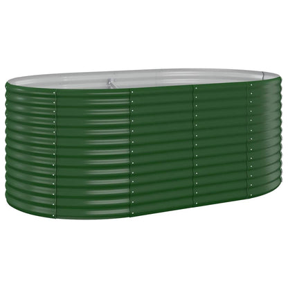Garden Raised Bed | Green | Powder-coated steel | 175x100x68 cm | Durable