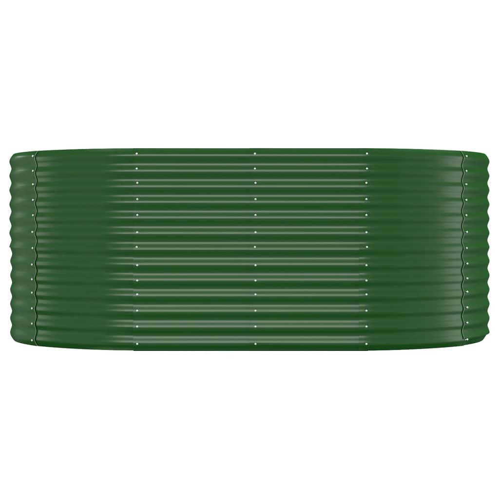 Garden Raised Bed | Green | Powder-coated steel | 175x100x68 cm | Durable