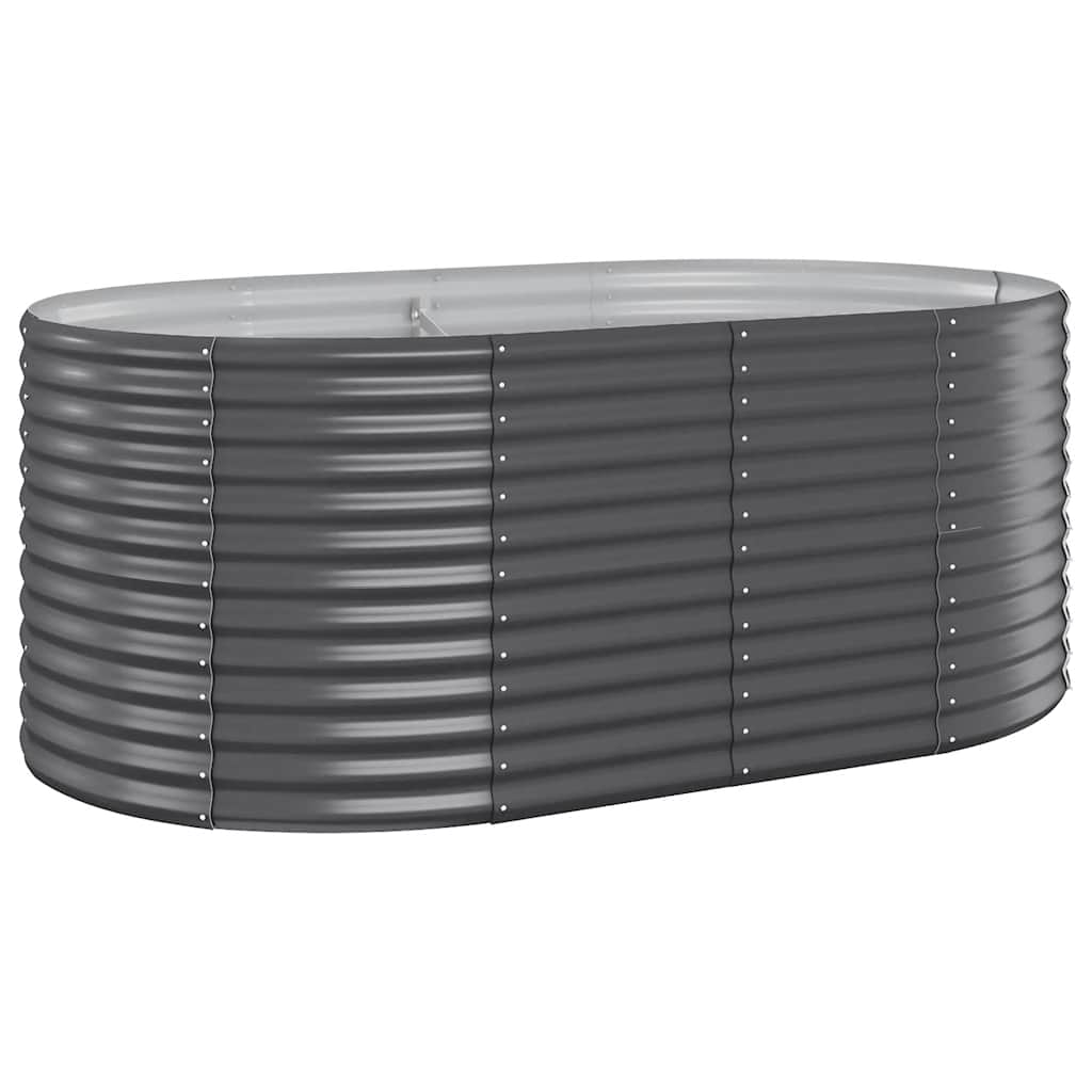Garden Raised Bed | Anthracite | Powder-coated steel | Large