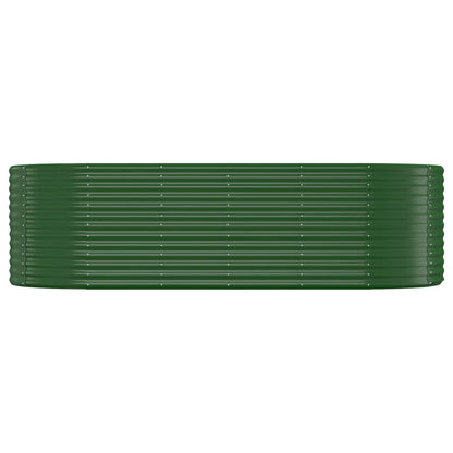 Garden Raised Bed Galvanised Steel 249x100x68 cm Green