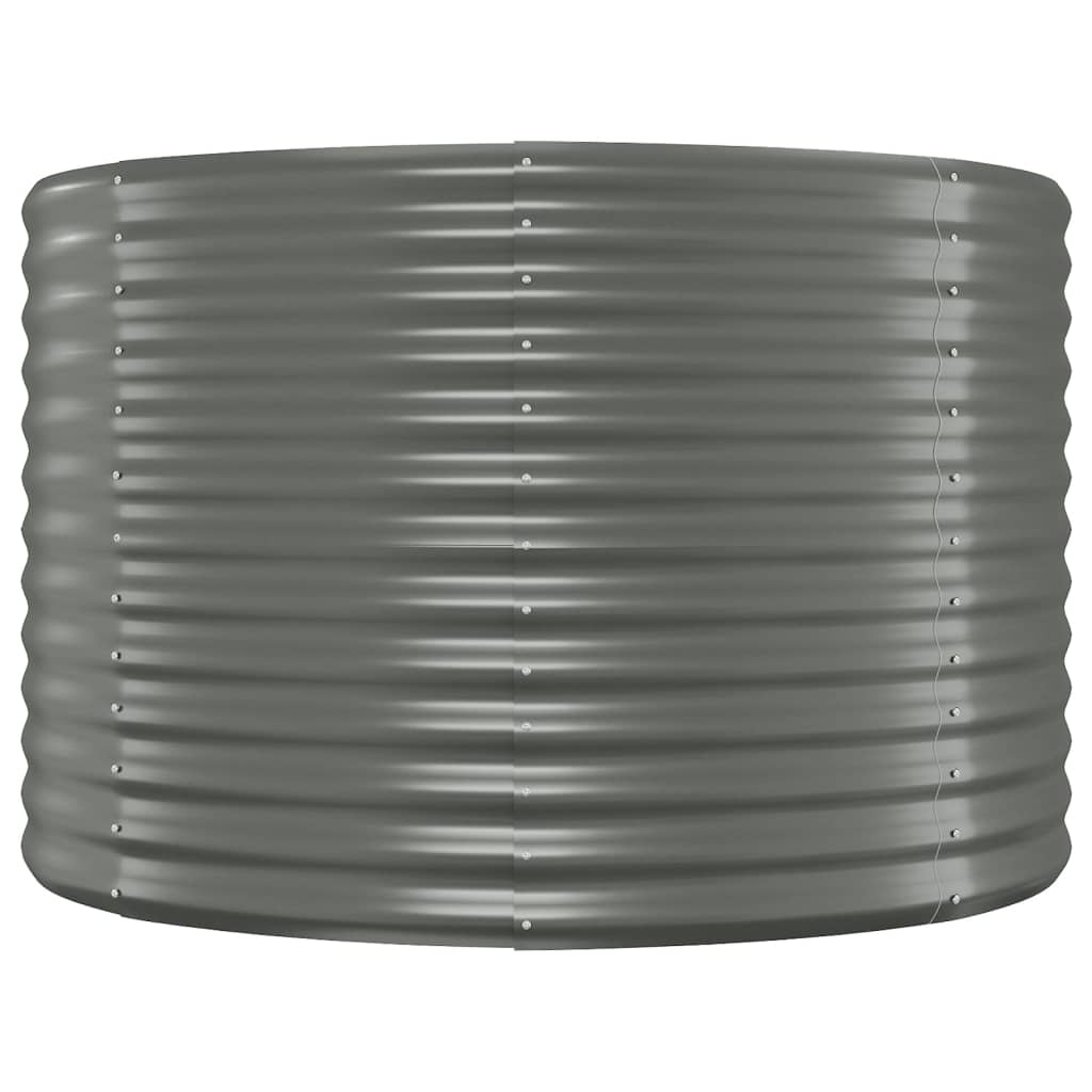 Garden Raised Bed | Grey | Powder-coated steel | Large | Planters