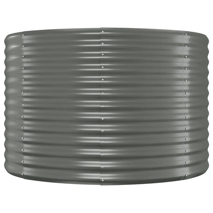 Garden Raised Bed | Grey | Powder-coated steel | Large | Planters