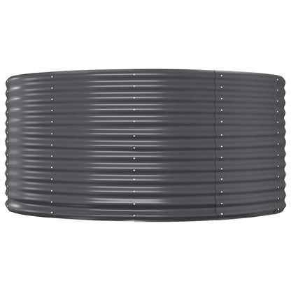 Garden Raised Bed Anthracite 212x140x68 cm Galvanised Steel