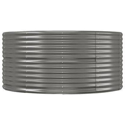 Garden Raised Bed Grey 291x140x68 cm Galvanised Steel