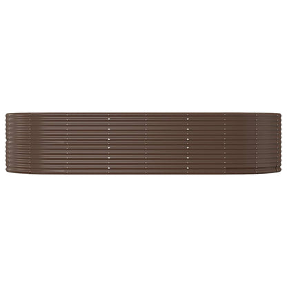 Garden Raised Bed Brown 291x140x68 cm Galvanised Steel