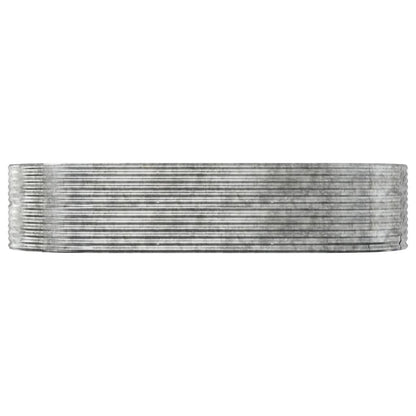 Garden Raised Bed Silver 291x140x68 cm Galvanised Steel