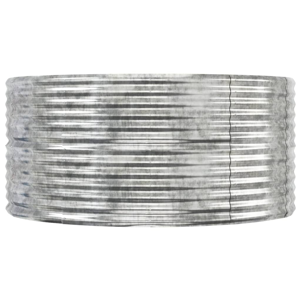 Garden Raised Bed Silver 291x140x68 cm Galvanised Steel