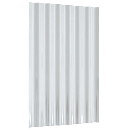 Roof Panels 36 pcs Galvanized Steel Anthracite 23.6"x14.2"