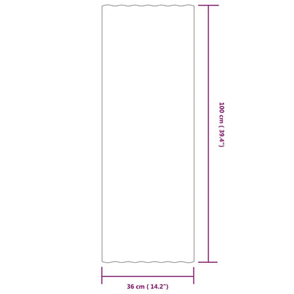 Roof Panels 12 pcs Galvanised Steel Brown 100x36 cm