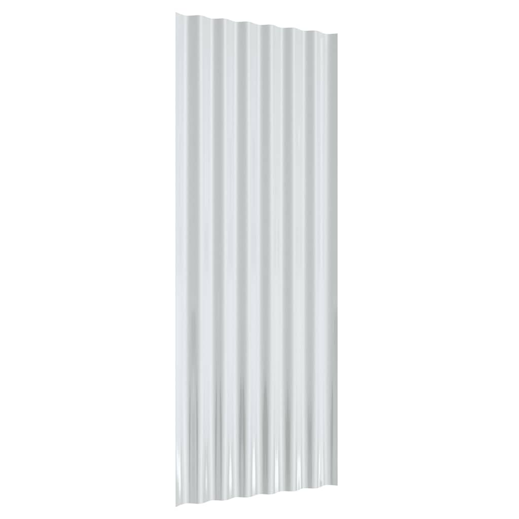 Roof Panels 12 pcs Galvanized Steel Anthracite 39.4"x14.2"