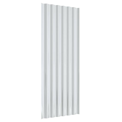 Roof Panels 12 pcs Galvanized Steel Anthracite 39.4"x14.2"