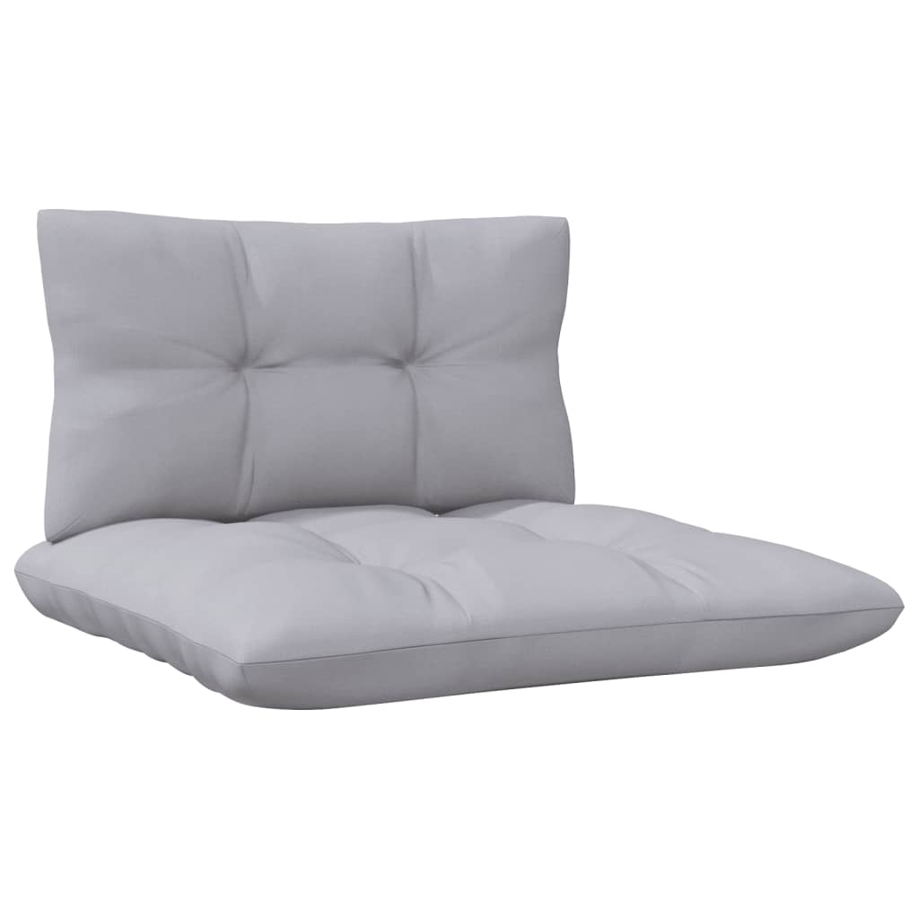 2-seater Garden Sofa Gray, Natural Wood