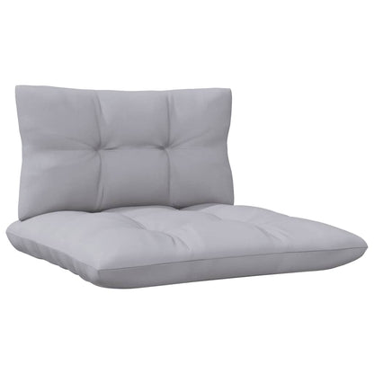2-seater Garden Sofa Gray, Natural Wood
